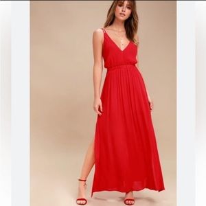 Red Lulus Maxi Dress SOLD